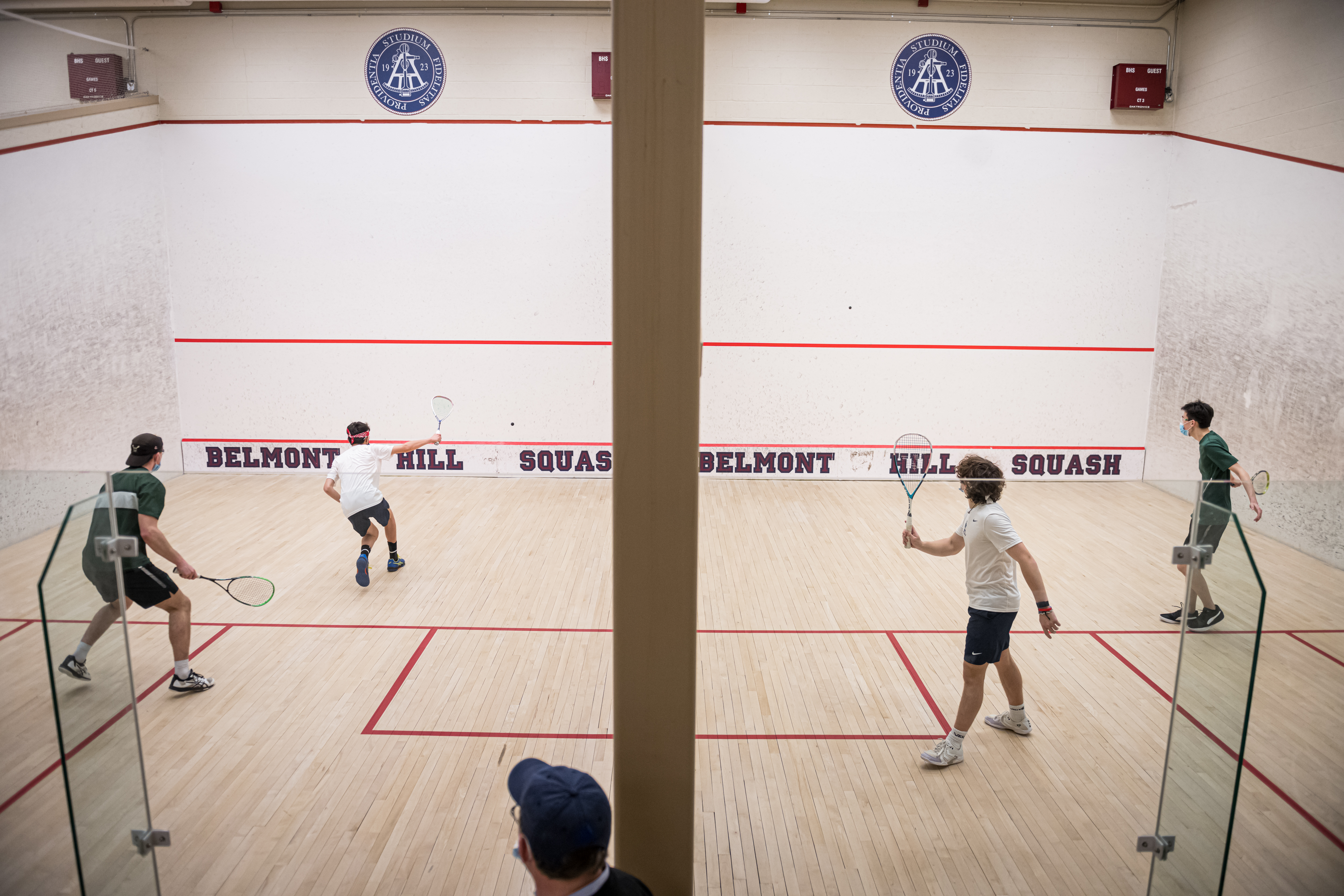 Belmont Hill School squash courts